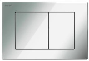 Toaletný set s inštaláciou AM.PM IIS90251.FA1700 bezokrajové, so sedadlom microlift, chróm mechanické tlačidlo na splachovanie