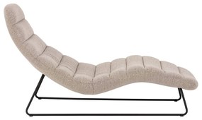 Béžová leňoška z textílie buklé Chaplin – Actona