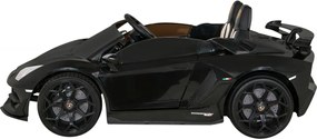 Ramiz Lamborghini SVJ DRIFT pre 2 deti čierna + funkcia Drift + diaľkové ovládanie + MP3 LED + pomalý štart