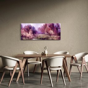 Obraz - Jesenná krajinomaľba (120x50 cm)
