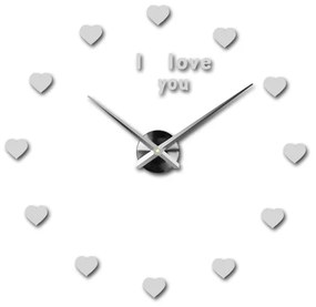 Moderné nalepovacie nástenné hodiny | 3D hodiny 12P014-Wanduhr HEU-