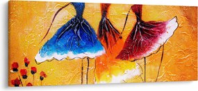 Obraz - Olejomaľba, baletky (120x50 cm)