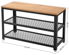 Regál na topánky s lavičkou Vasagle Jeny
