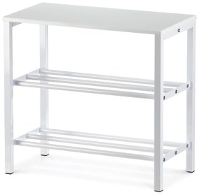 Stojan na topánky 83168-42 WT, kovový, biely