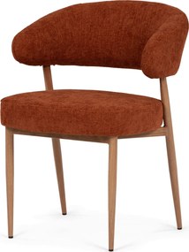 Jedálenská stolička látka/kov CT-L5031 Farba: Oranžová