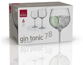 Rona Poháre Gin & Tonic 780 ml, 6 ks