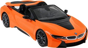 BMW i8 Roadster oranžový RASTAR model 1:12 Auto na diaľkové ovládanie + 2,4 GHz diaľkové ovládanie