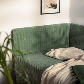 Rohová váľanda svetlozelená IBIS 90x200 cm