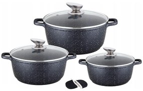 Sada hrncov mramorových 6 ks