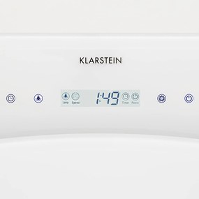 Klarstein Secret Service, digestor, 110 cm, stropný, 800 m³/h, sklo, LED, biely