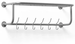 Vešiak na kabáty OLDHAM, 800x300x240 mm, strieborný