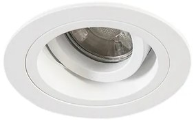 Inteligentné zapustené bodové svietidlo biele okrúhle naklápacie vrátane Wifi GU10 - Chuck