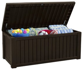 Tmavohnedý záhradný úložný box – Keter