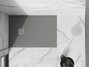 Mexen Stone+, obdĺžniková vanička z minerálneho kompozitu 130 x 90 cm, šedá-betónová, 44619013