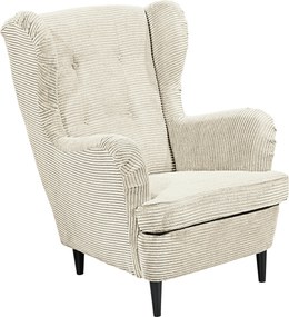 XXXLutz KRESLO UŠIAK, textil, krémová MID.YOU - Online Only obývacie izby - 002220035018