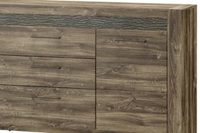 Komoda Belveder 46 178 cm s LED osvětlením dub Stirling