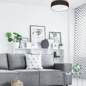 Brilagi - LED Stropné svietidlo BELLADONNA 3xE27/15W/230V pr. 50 cm čierna/dub