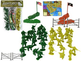 Lean Toys Vojenská súprava vojačikov - 51 prvkov