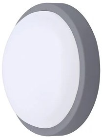 Solight WO745-G Vonkajšie osvetlenie guľaté LED 13W, 910lm, 4000K, IP54, 17cm, sivá