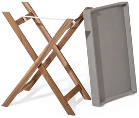 Odkladací stolík s polycementovým podnosom