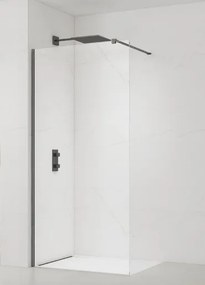 Sprchová zástena Walk-in 110 cm SAT vo farbe PVD Gun metal SATBWI110PRGM