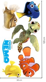 Textilná nálepka na stenu "Hľadá sa Nemo"