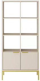 Knihovna Austin 80 cm kašmír/zlatá