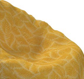 Poťah na sedací vak bez výplne farba produktu žltá látka zapletaná, vzorované