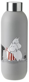 Stelton Nerezová fľaša Keep Cool Light Grey Moomin 750 ml