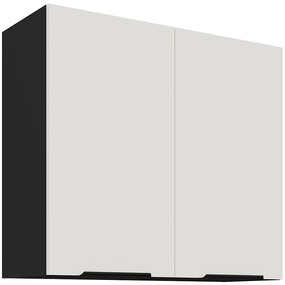 Kuchynská skrinka Aria-Wh/Bl Anti Fingerprint 80g-72 2f