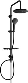 Mexen sprchový set T05 s hornou hlavicou 22,5cm, čierna, 798050593-70