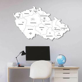 DUBLEZ | PUZZLE z dreva - Mapa krajov Česka