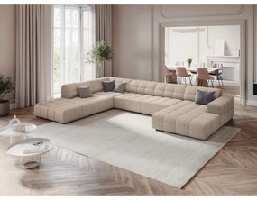 Béžová rohová pohovka (ľavý roh/do "U") Chicago – Cosmopolitan Design
