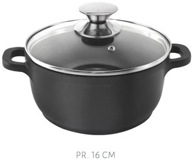 4-dielna súprava riadu s 3 sklenenými pokrievkami Orion Grande