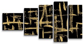 Sablio Obraz - 5-dílný Zlaté Maľovanie - 100x60 cm