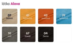 Tempo Kondela Rozkladacie kreslo, zelená/béžová, ľavá, KUBOŠ