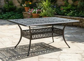 Zahradní stůl Hastings 150 cm antický bronz
