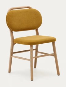 Jedálenská stolička v horčicovej farbe v súprave 2 ks Helda – Kave Home