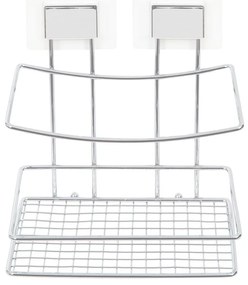 Nástenná polička do sprchy bez nutnosti vŕtania Compactor Shower