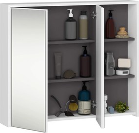 Závesná kúpeľňová skrinka so zrkadlom VAMI 90 cm - výber z 5 prevedení