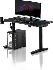 Elektrický herný stôl RGB s držiakmi, čierny, 120 cm: Diablo X-Forge 1200