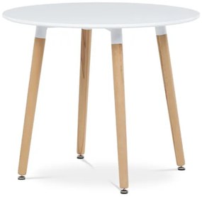 Jedálenský stôl Autronic 90x74 cm biely mat DT-306 WT