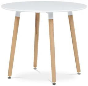 Jedálenský stôl Autronic 90x74 cm biely mat DT-306 WT