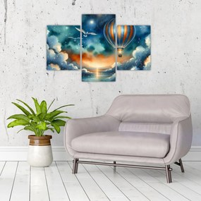 Obraz - Lietať nočnou oblohou (90x60 cm)