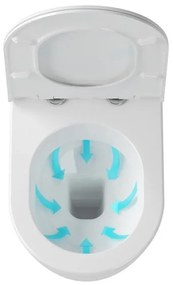 Ravak X01516 - Závesné WC UNI CHROME keramika/biela