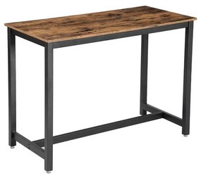 Barový stolík BARTIS hnedá/čierna