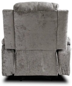 Masážne polohovateľné kreslo ARIEN sivý zamat - vintino.sk