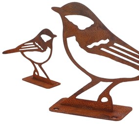 Záhradná kovová figúrka Rumi, 10x14x3,5 cm, hnedá