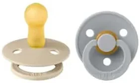 BIBS Colour cumlíky z prírodného kaučuku veľkosť 1 Vanilla - Cloud