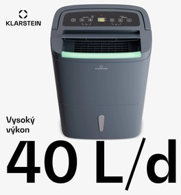 Klarstein DryFy Connect 40 Smart, Odvlhčovač, WiFi, Kompresia, 40l/d, 35-45m²